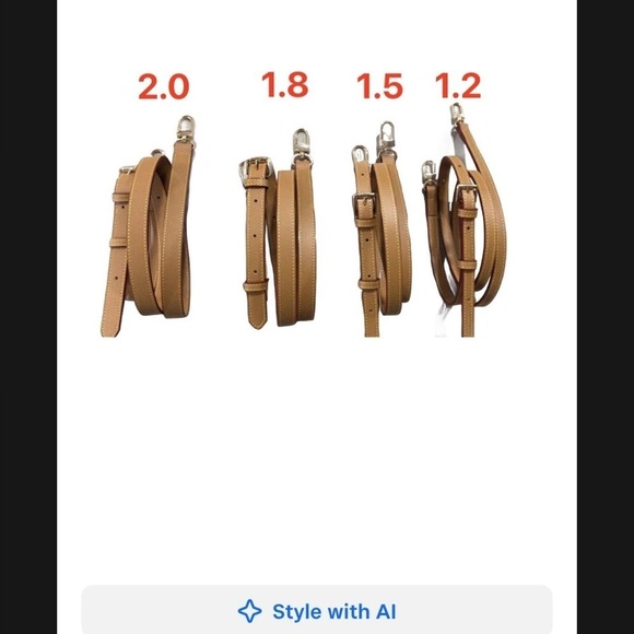 1.2 Genuine Lether Strap (unbranded) - Picture 2 of 3